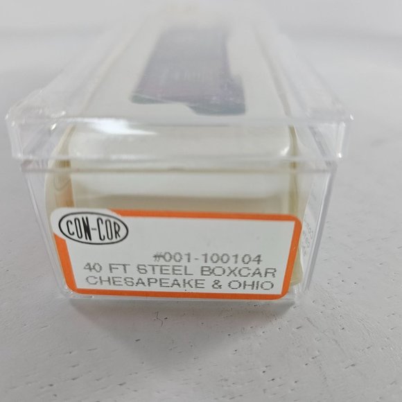 Con-Cor 100104 N Scale 40 Ft Steel Boxcar Chesapeake & Ohio #15382 - Picture 5 of 7
